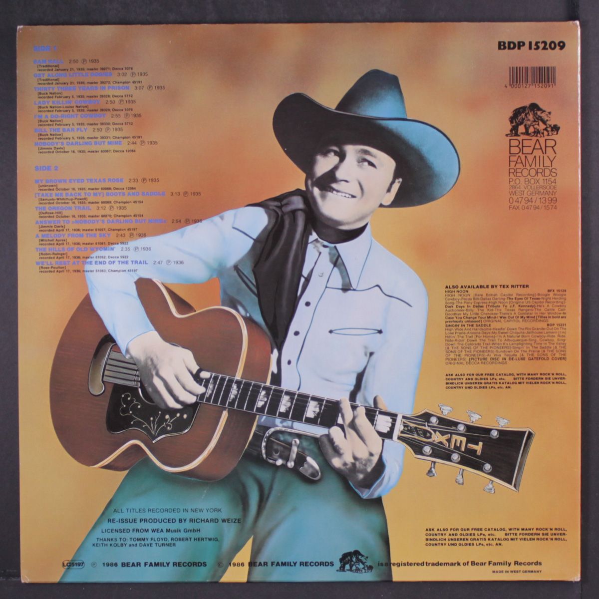 lady killin' cowboy by TEX RITTER