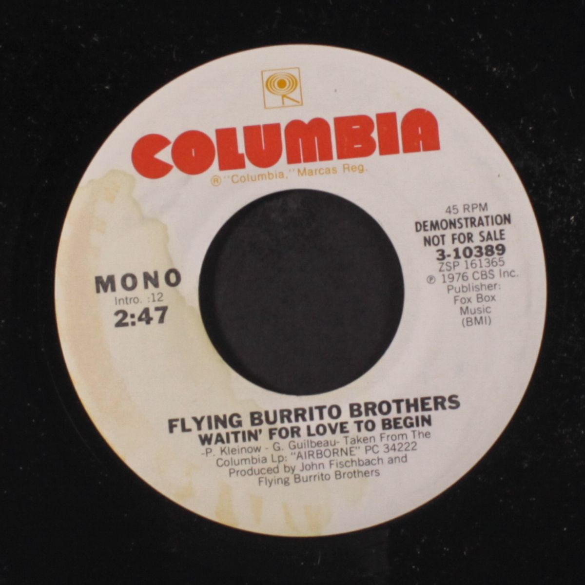 waitin' for love to begin / mono by FLYING BURRITO BROTHERS