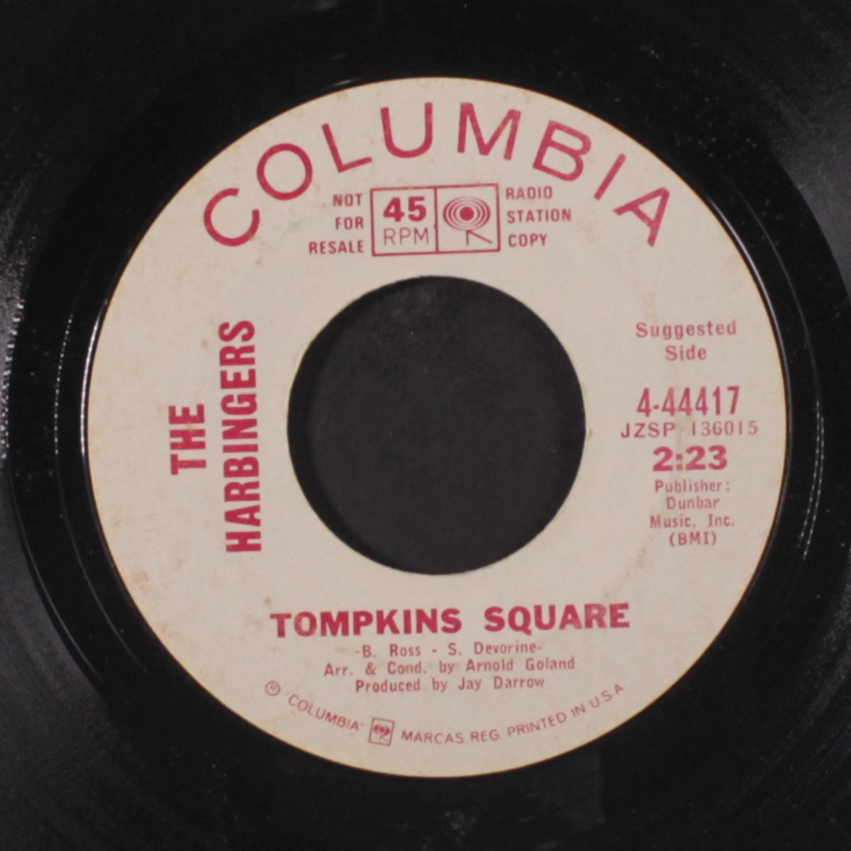tompkins square / it's time that you settled down by HARBINGERS