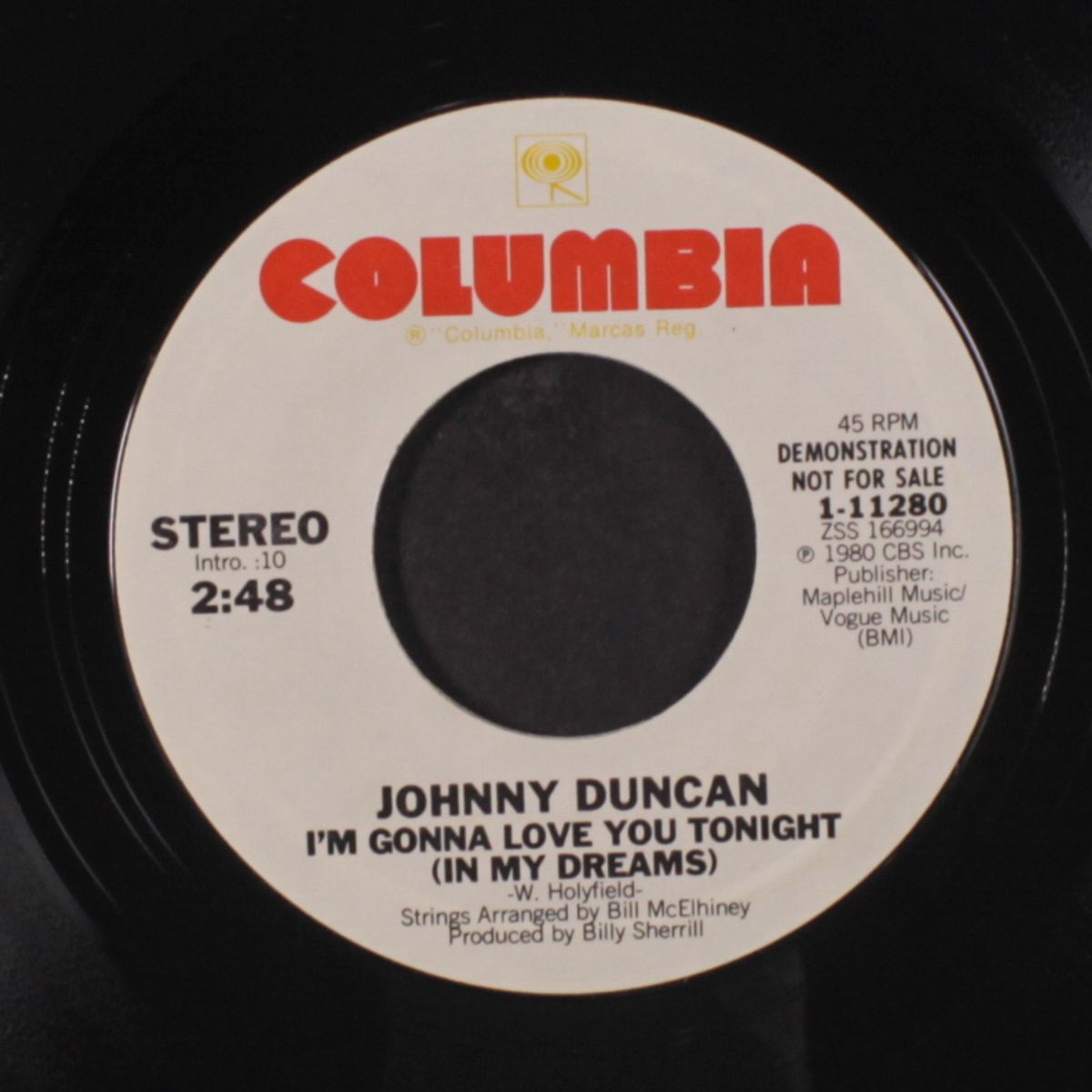 i'm gonna love you tonight / same by JOHNNY DUNCAN