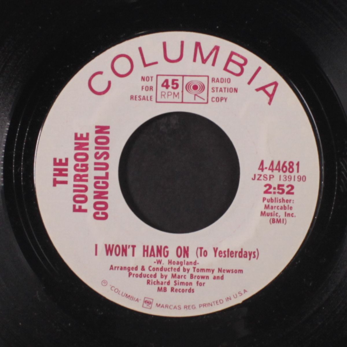 don't turn away / i won't hang on by FOURGONE CONCLUSION