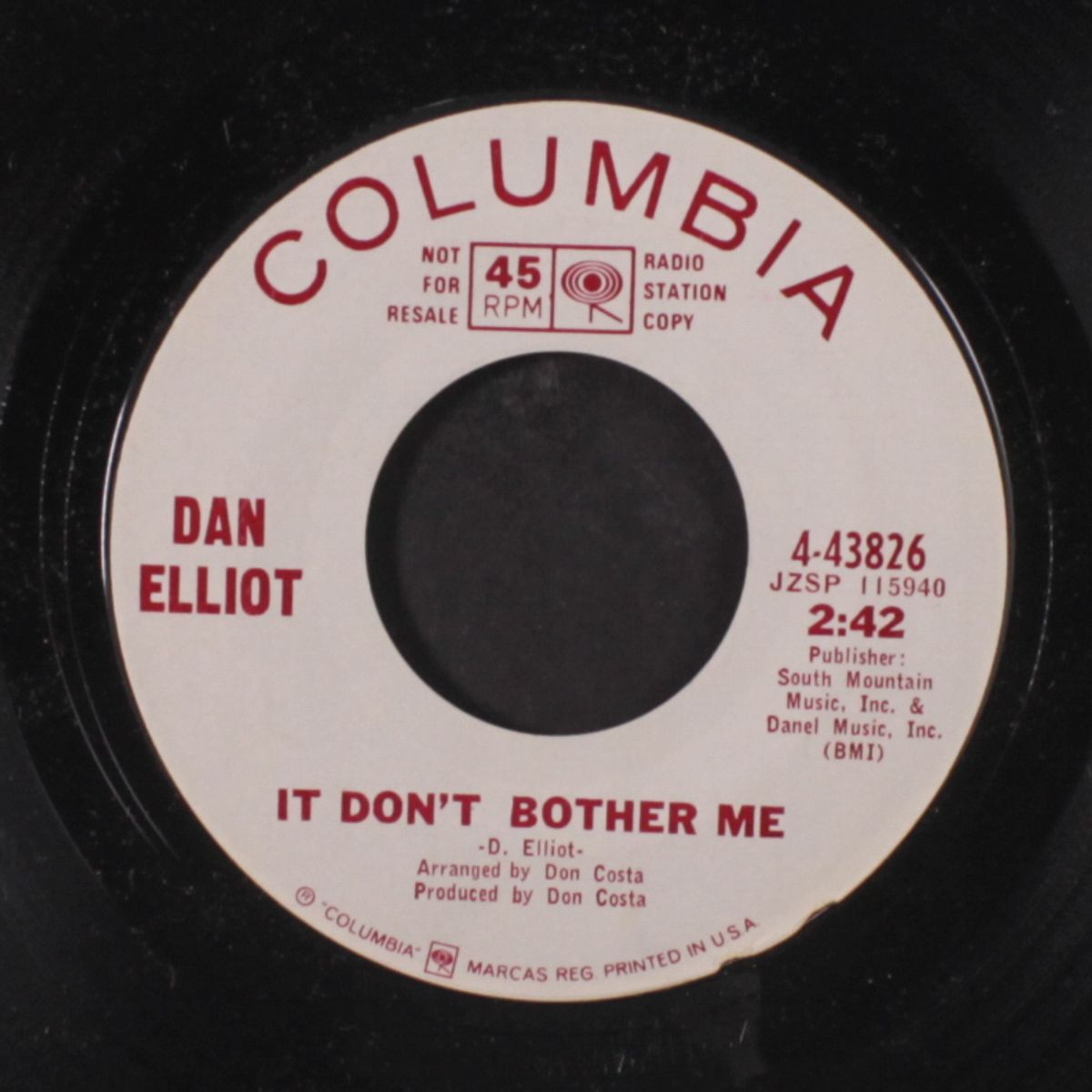 it don't bother me / you gotta be bad to get good lovin' by DAN ELLIOTT