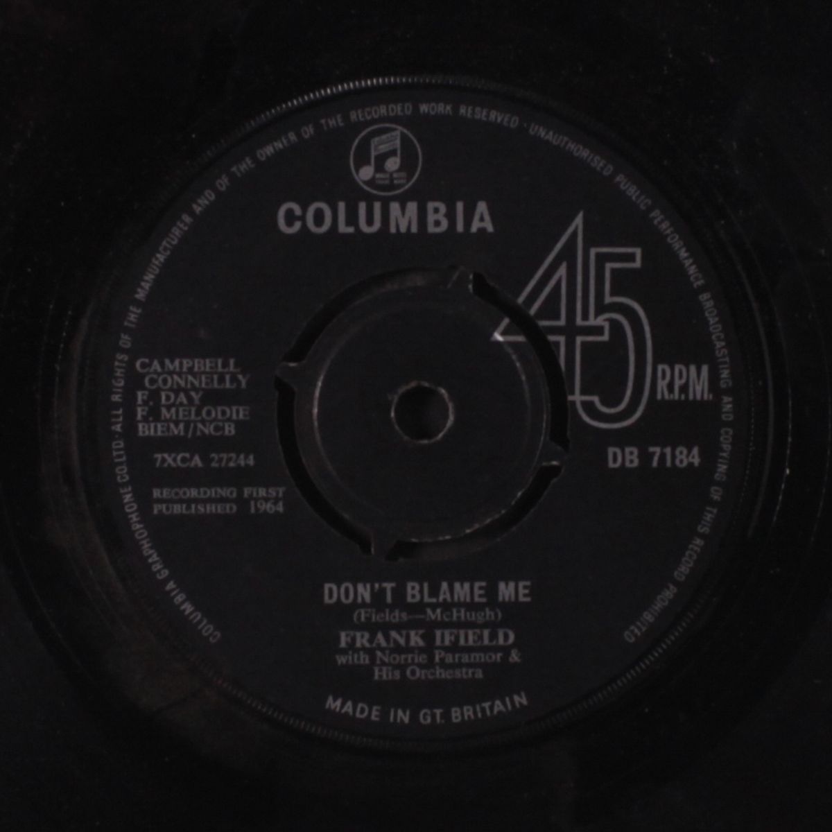 dont blame me / say it isn't so by FRANK IFIELD