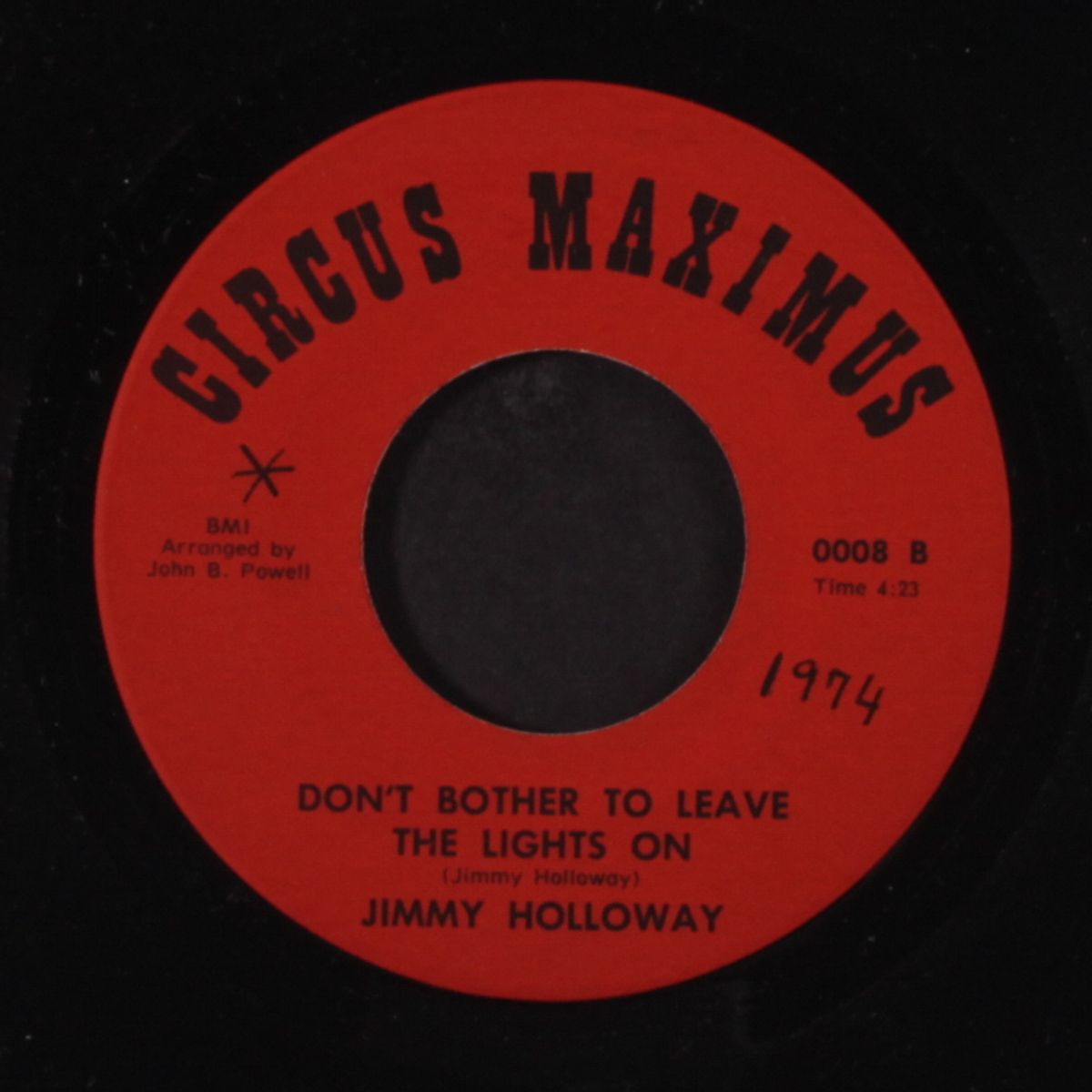 monkey time / don't bother to leave the lights on by JIMMY HOLLOWAY