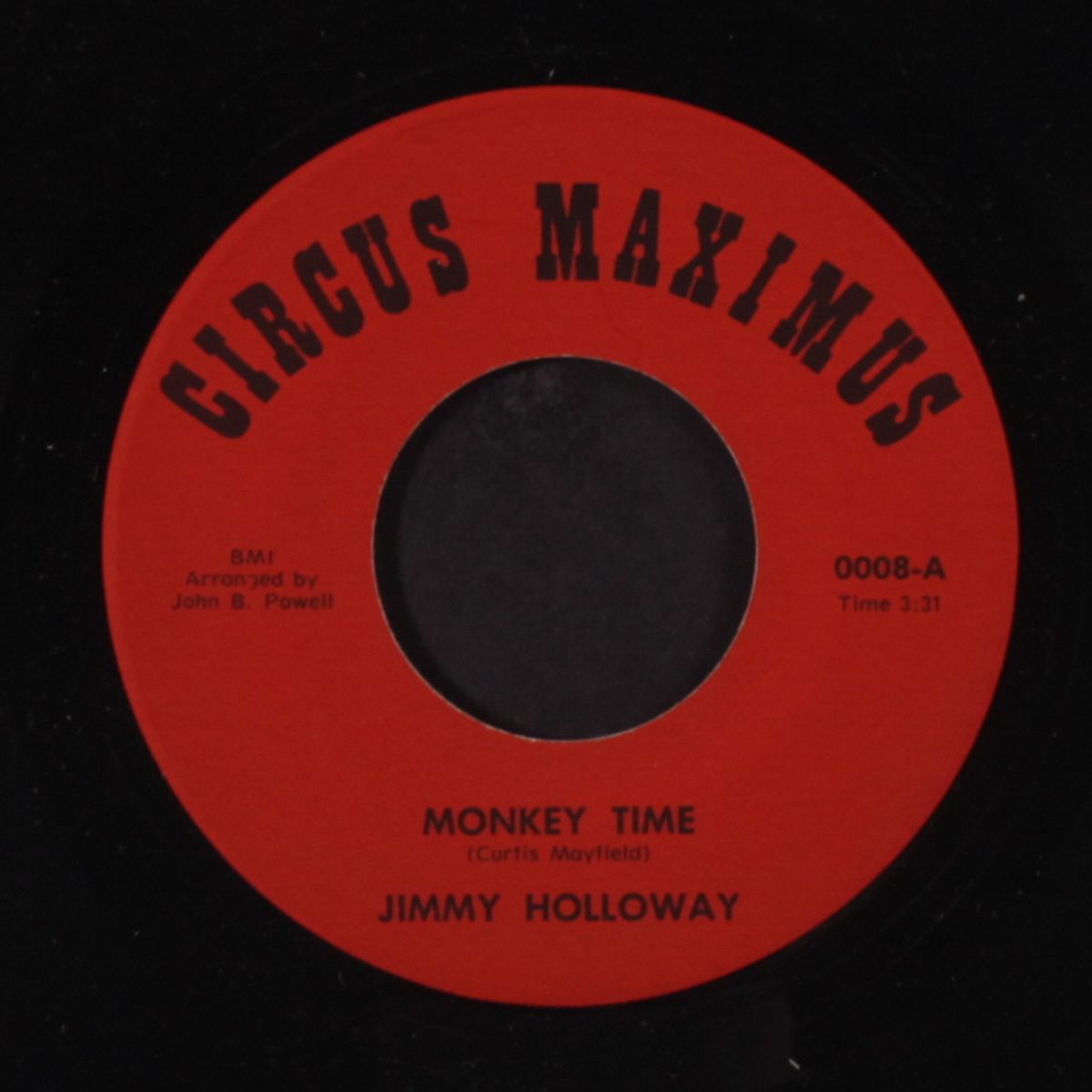 monkey time / don't bother to leave the lights on by JIMMY HOLLOWAY