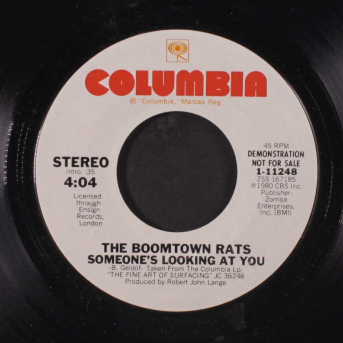 someone's looking at you / same by BOOMTOWN RATS