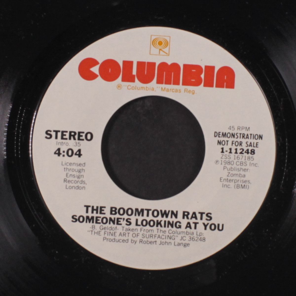 someone's looking at you / same by BOOMTOWN RATS