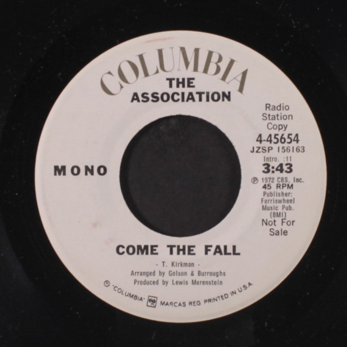 come the fall / kicking the gong around by ASSOCIATION