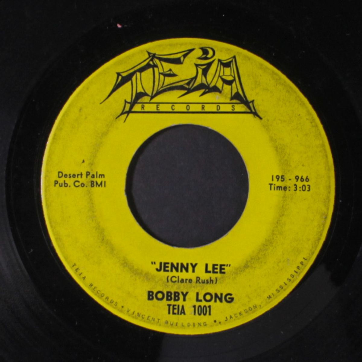 jenny lee / i've been there too by BOBBY LONG