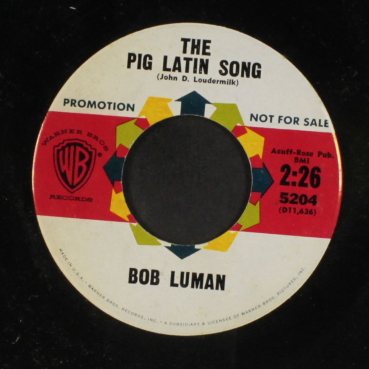 the great snow man / pig latin song by BOB LUMAN