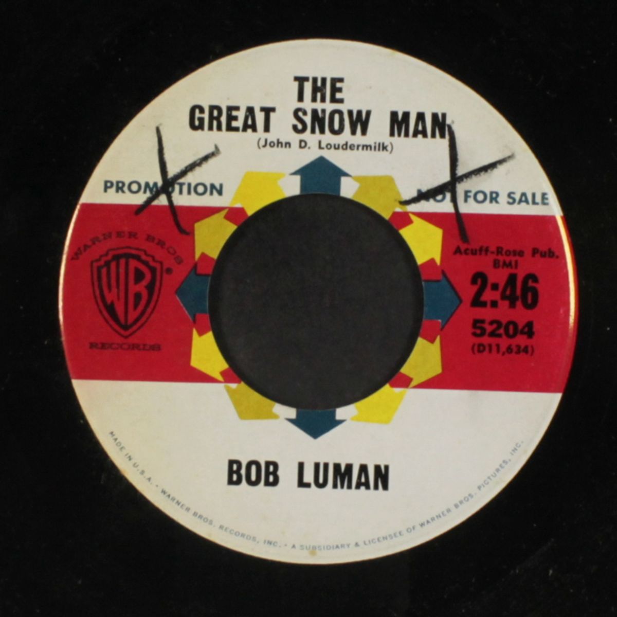 the great snow man / pig latin song by BOB LUMAN