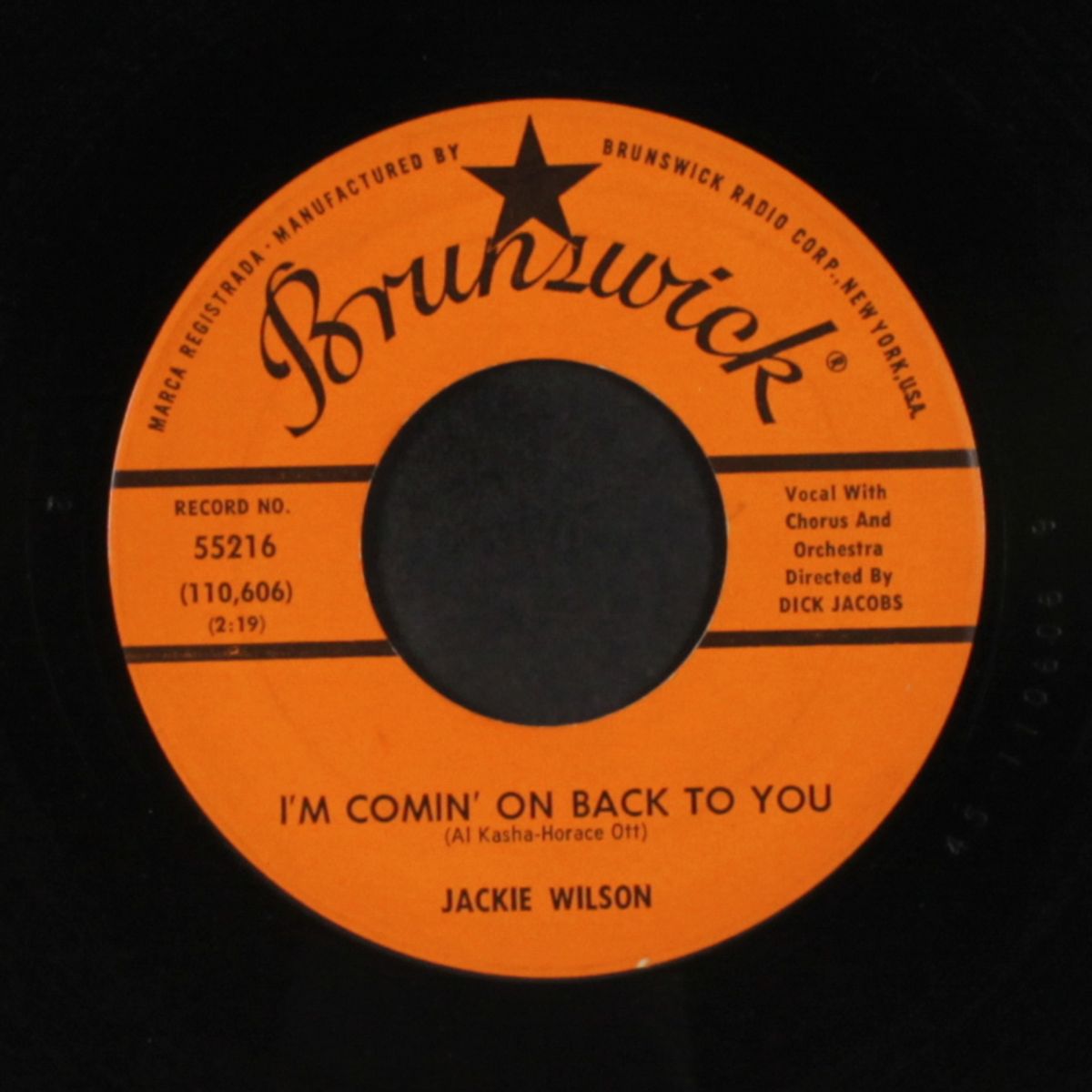 i'm comin' on back to you / lonely life by JACKIE WILSON
