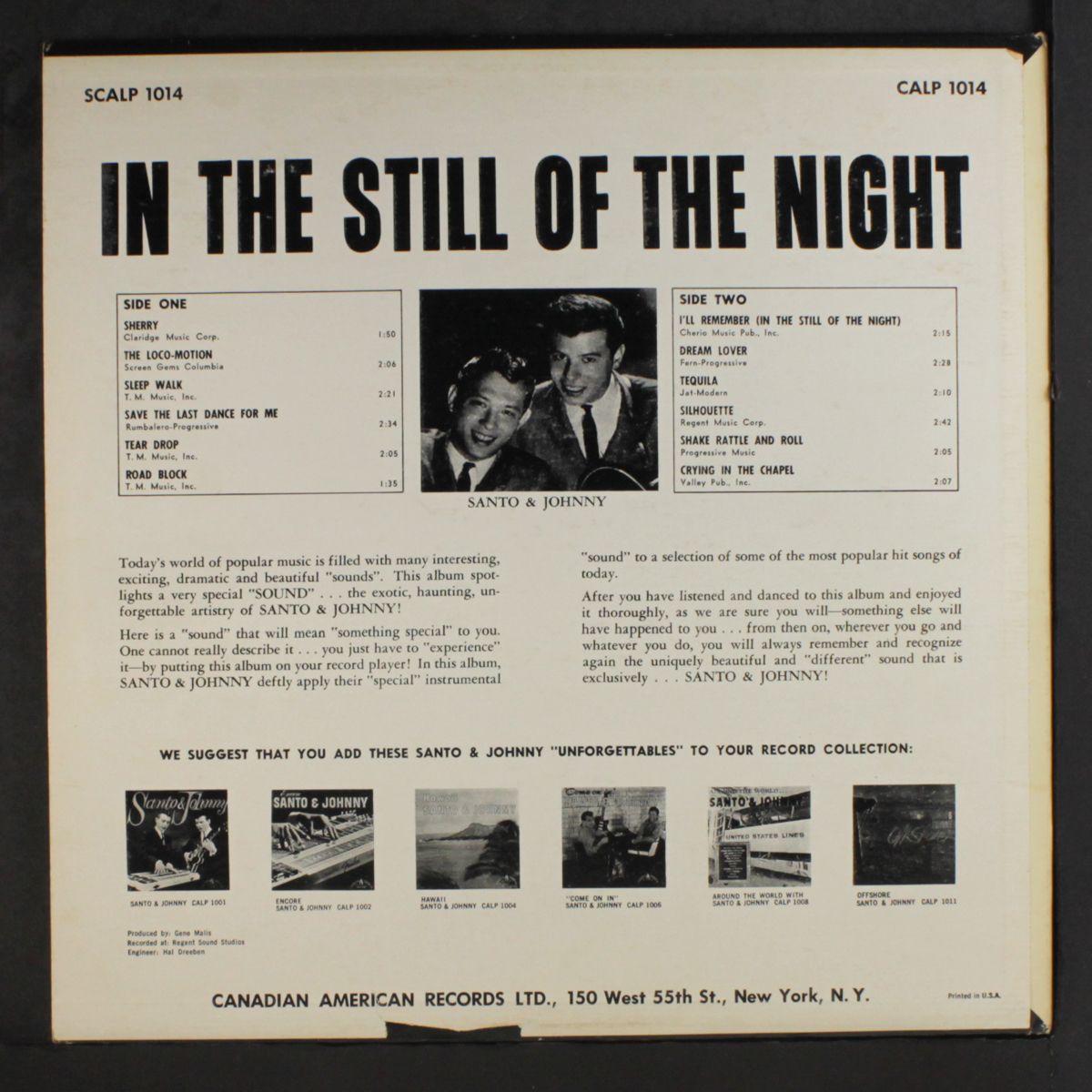 in the still of the night by SANTO & JOHNNY