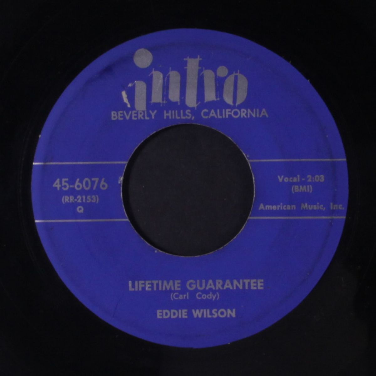 lifetime guarantee by EDDIE WILSON