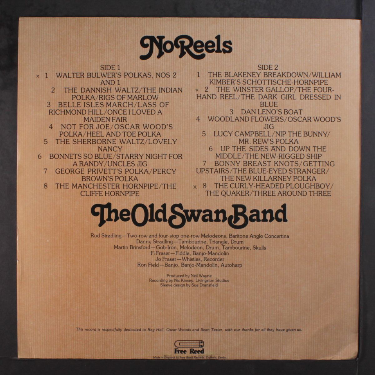 no reels by OLD SWAN BAND