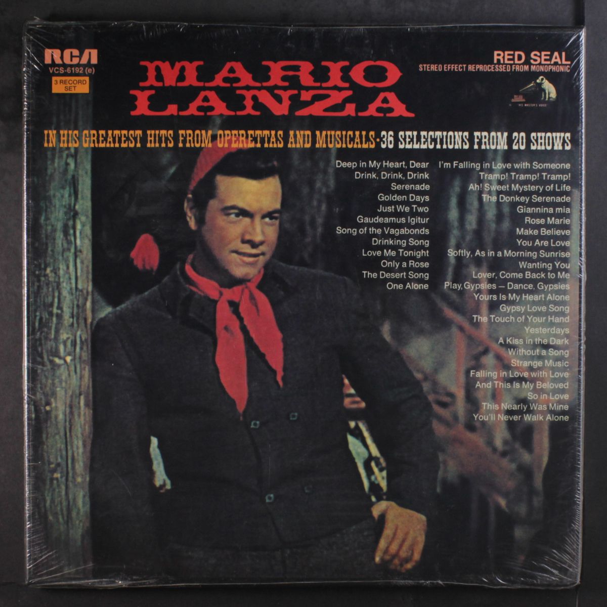 in his greatest hits from operettas... by MARIO LANZA