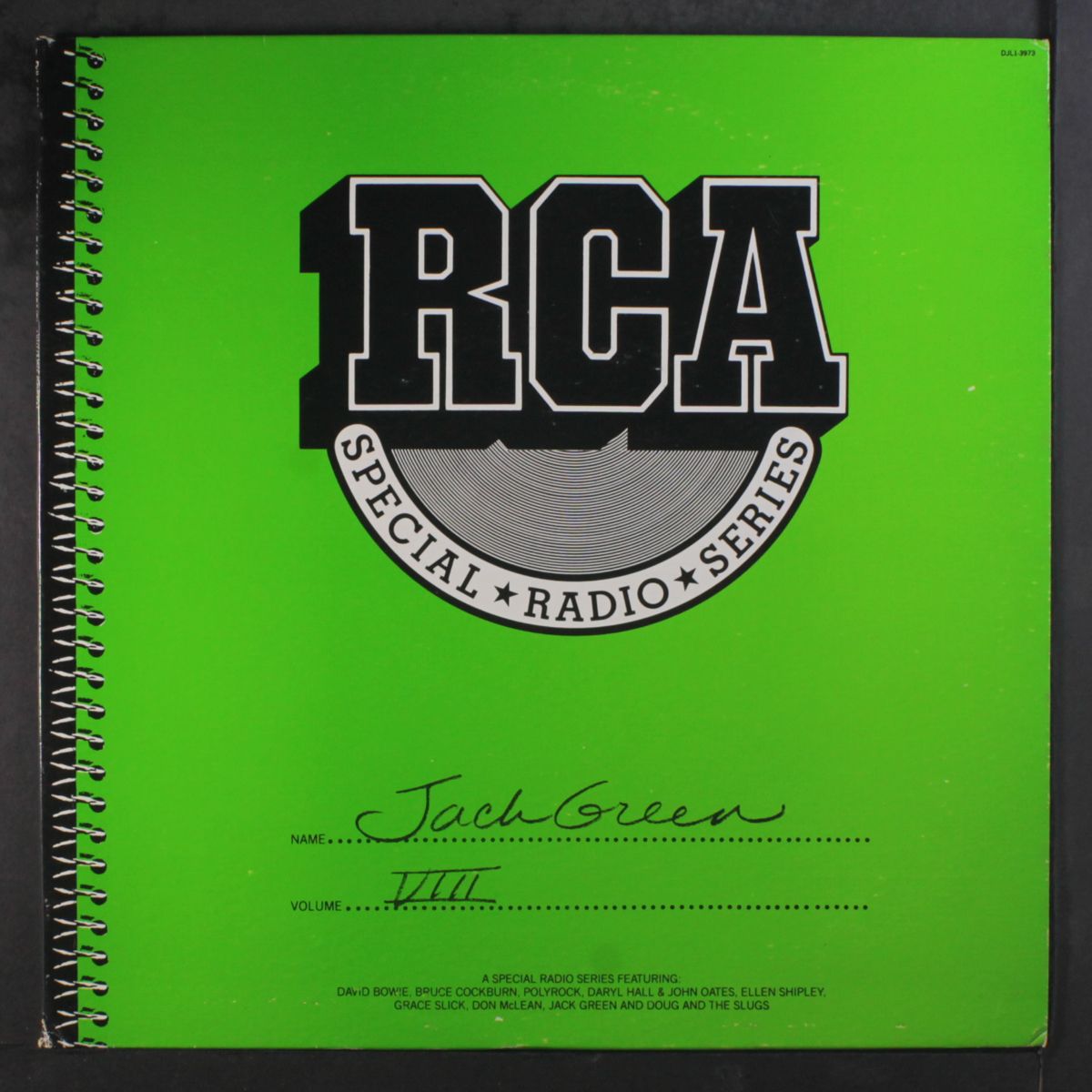 rca special radio series vol. 8 by JACK GREEN