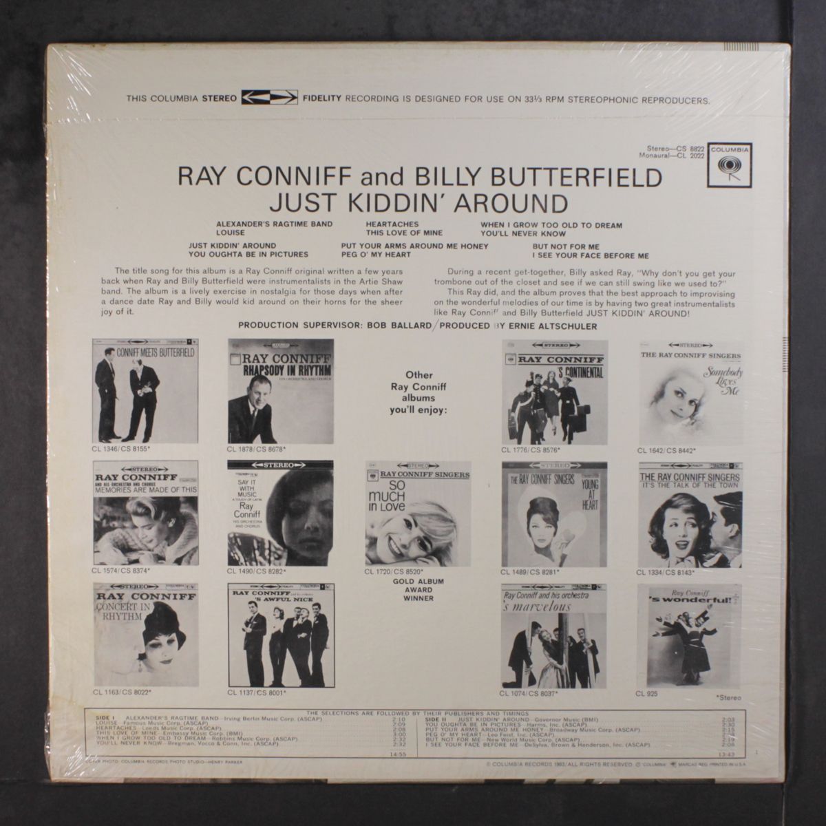 just kiddin' around by RAY CONNIFF & BILLY BUTTERFIELD