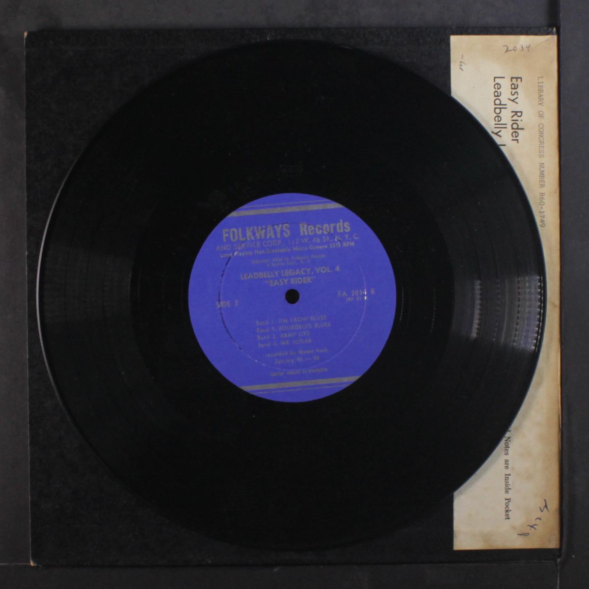 leadbelly legacy, vol. 4 - easy rider by LEADBELLY