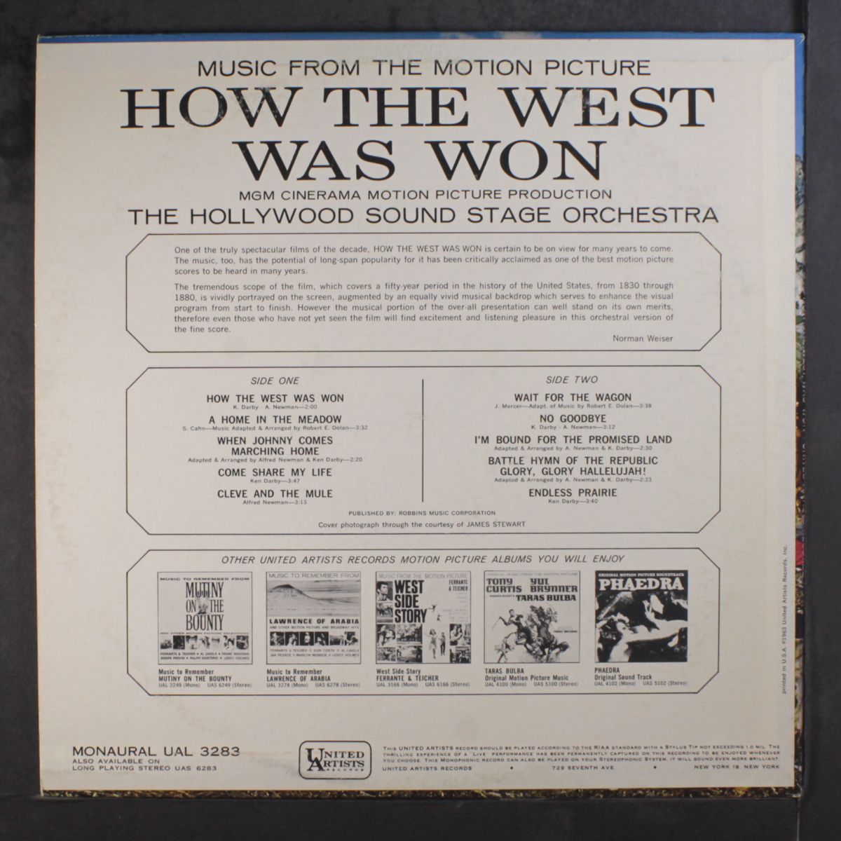 how the west was won by SOUNDTRACK