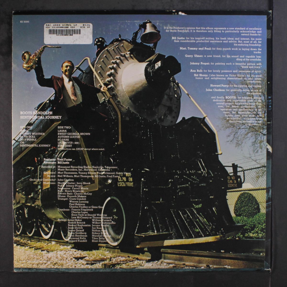 sentimental journey by BOOTS RANDOLPH
