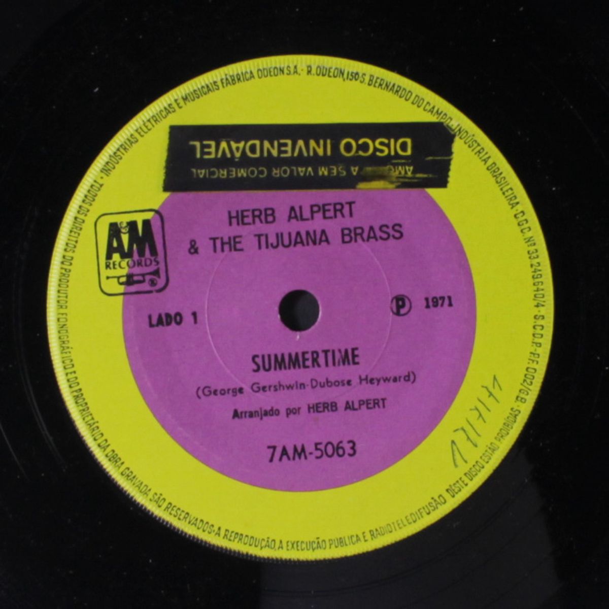 summertime / hurt so bad by HERB ALPERT