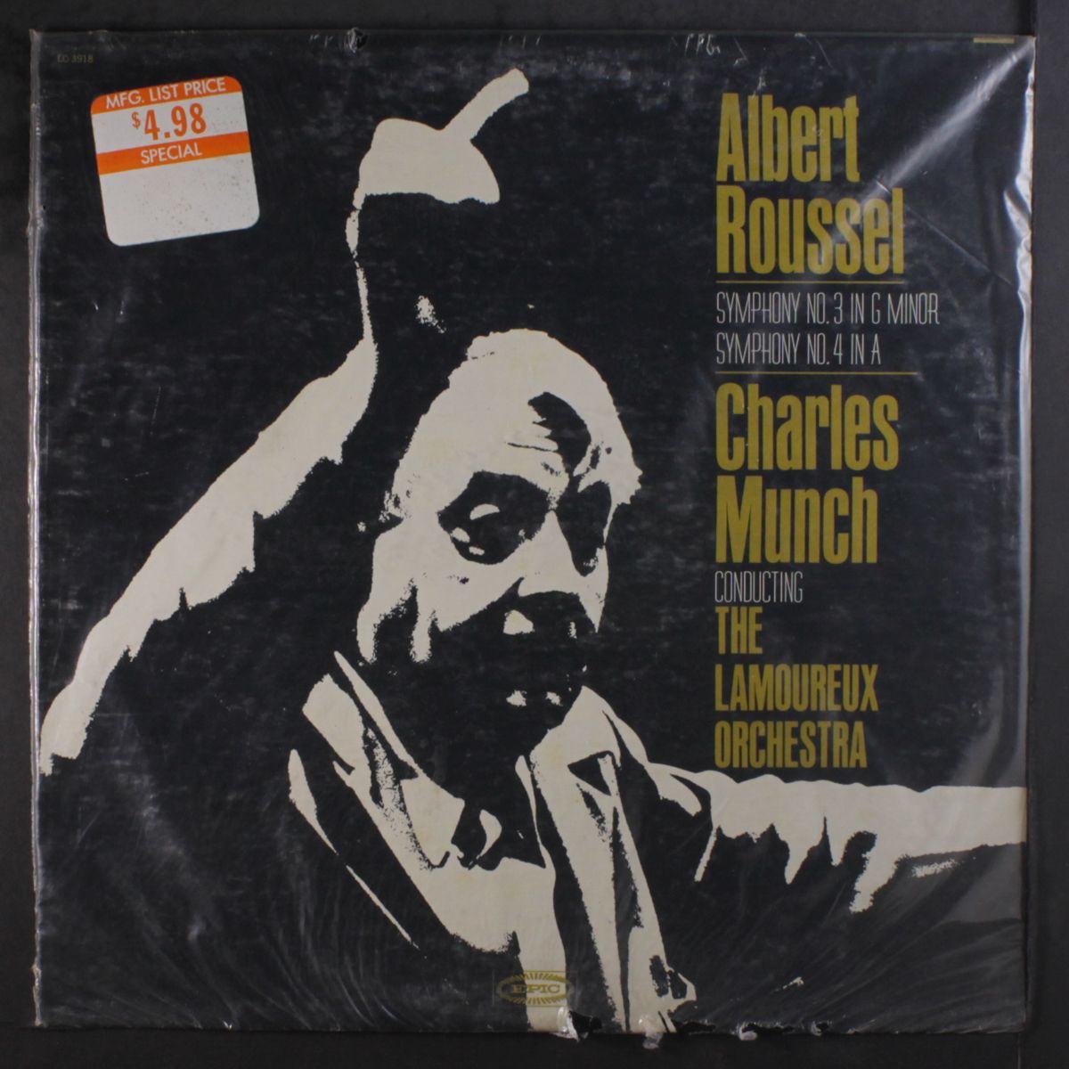 roussel: symphonies no.3 in g minor, no. 4 in a by CHARLES MUNCH