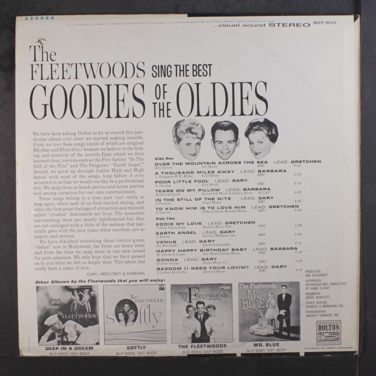sing the best goodies of the oldies by FLEETWOODS