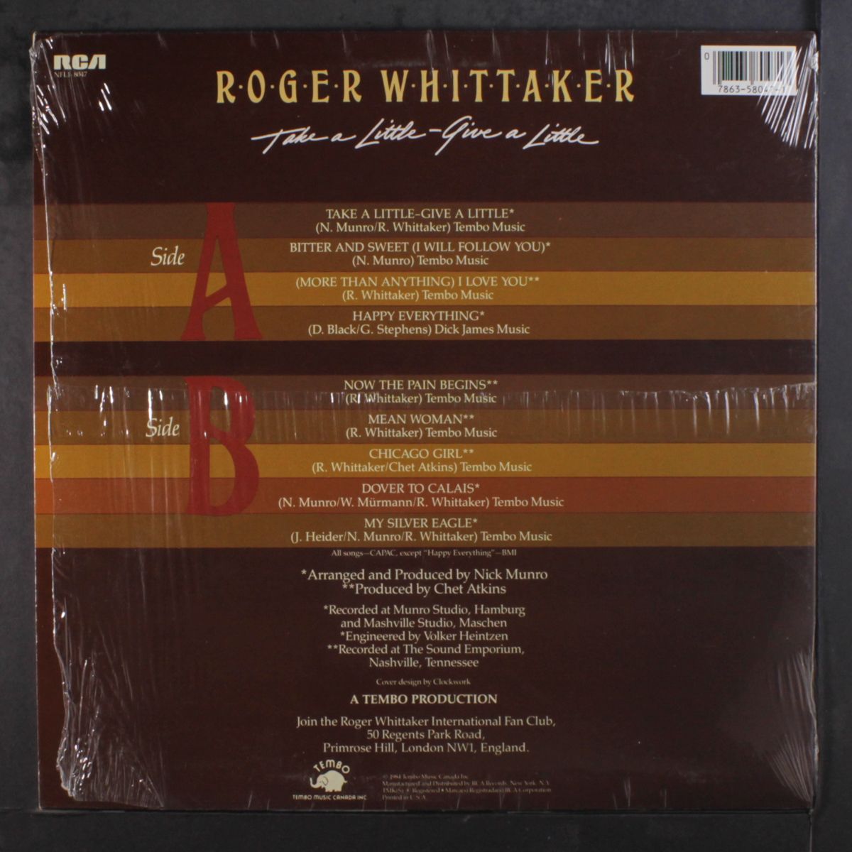 take a little - give a little by ROGER WHITTAKER