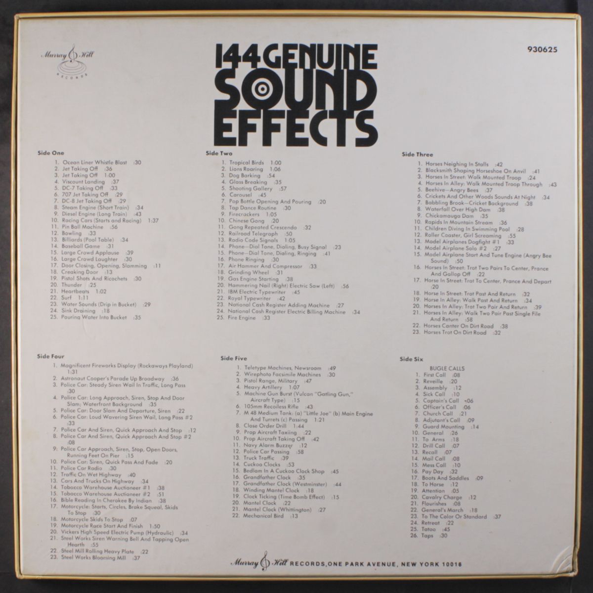 144 genuine sound effects by SOUND EFFECTS