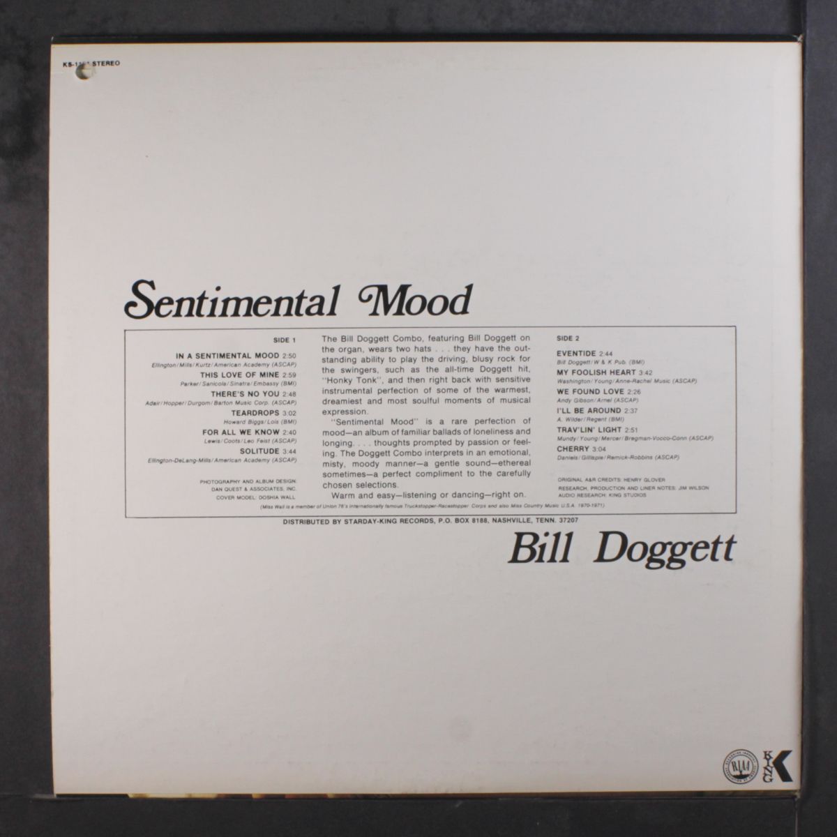 sentimental mood by BILL DOGGETT