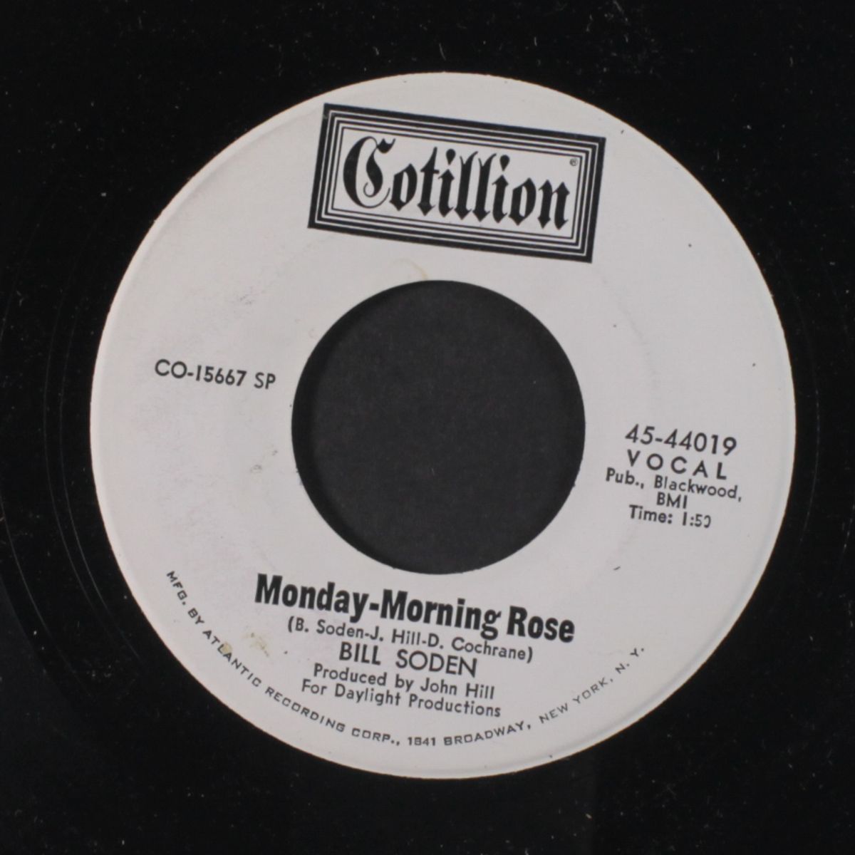 urge for going / monday morning rose by BILL SODEN