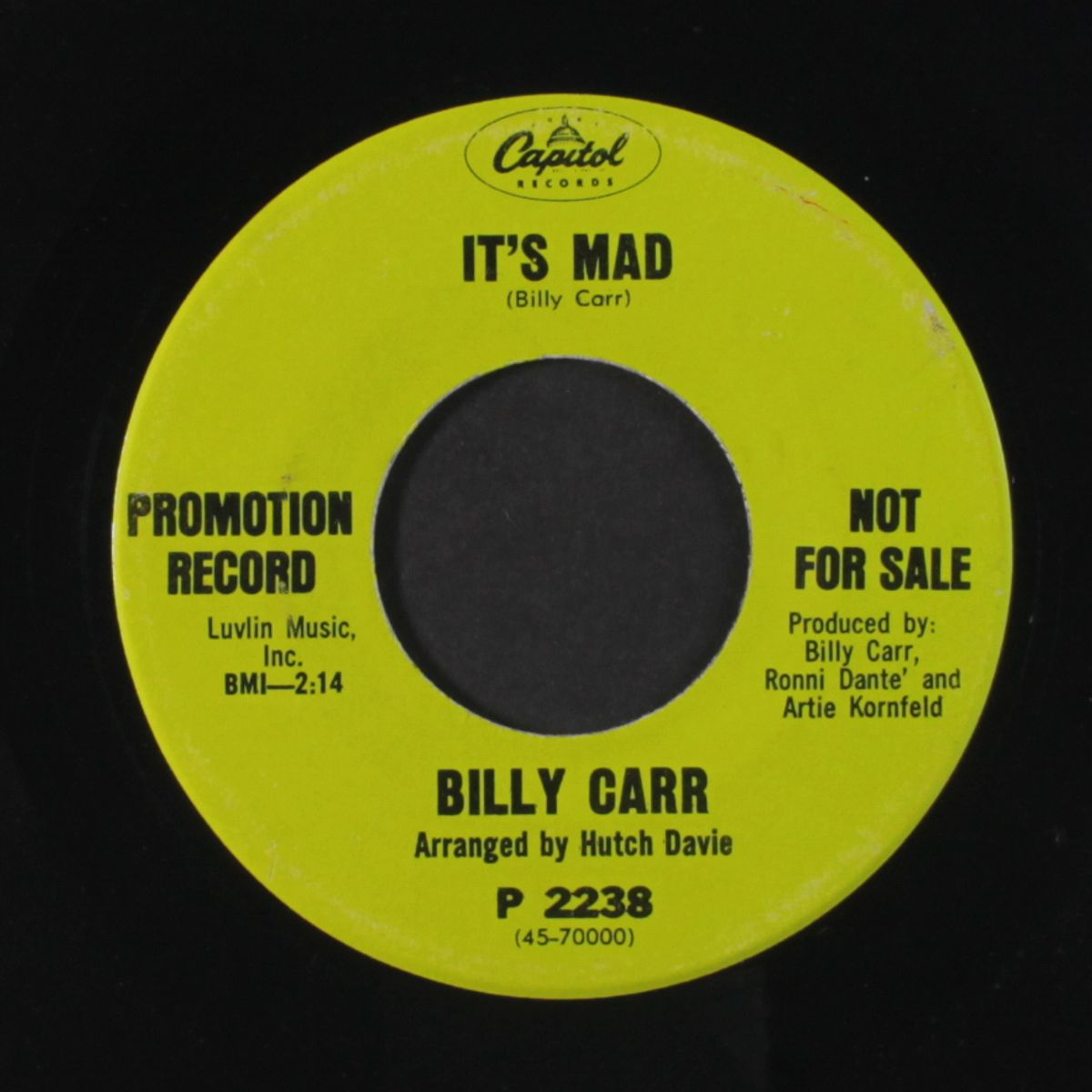 it's mad / the odyssey by BILLY CARR