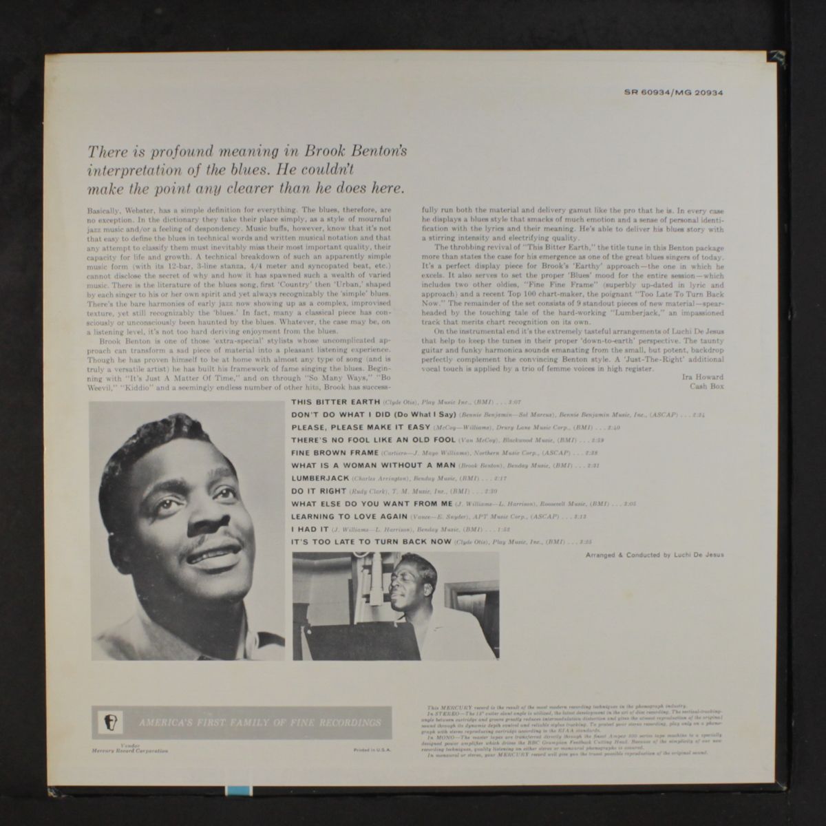 this bitter earth by BROOK BENTON