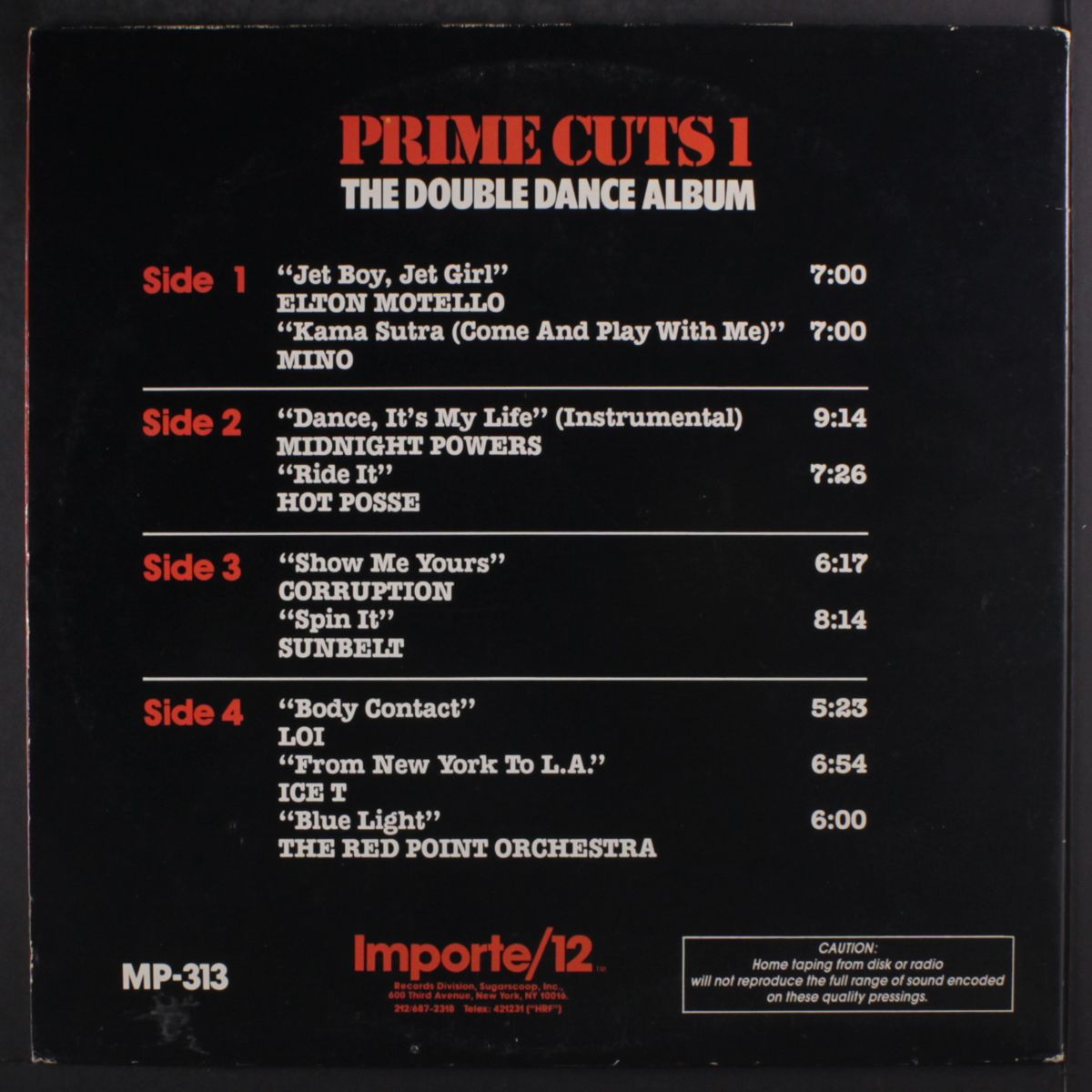 prime cuts 1 (the double dance album) by VARIOUS