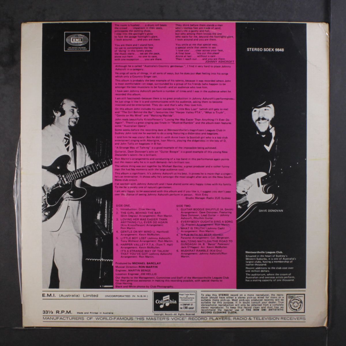 live by JOHNNY ASHCROFT