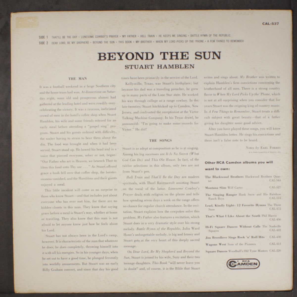 beyond the sun by STUART HAMBLEN