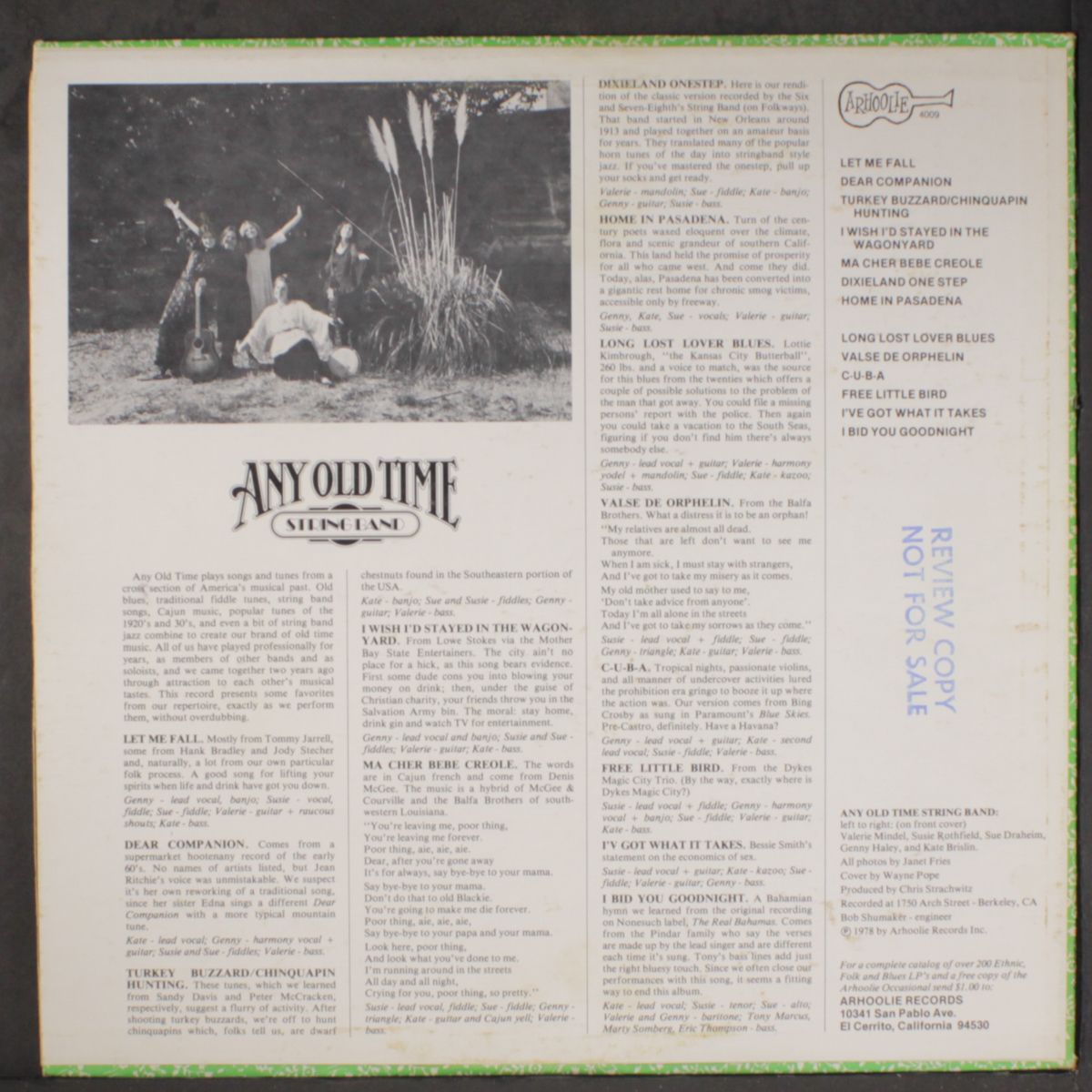 string band by ANY OLD TIME