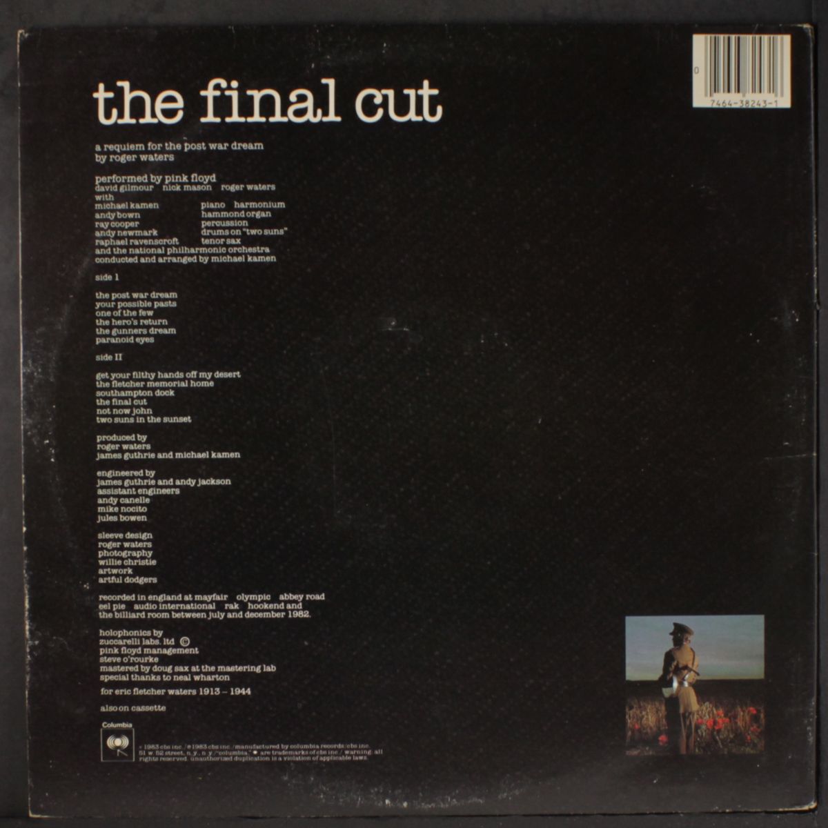 the final cut by PINK FLOYD