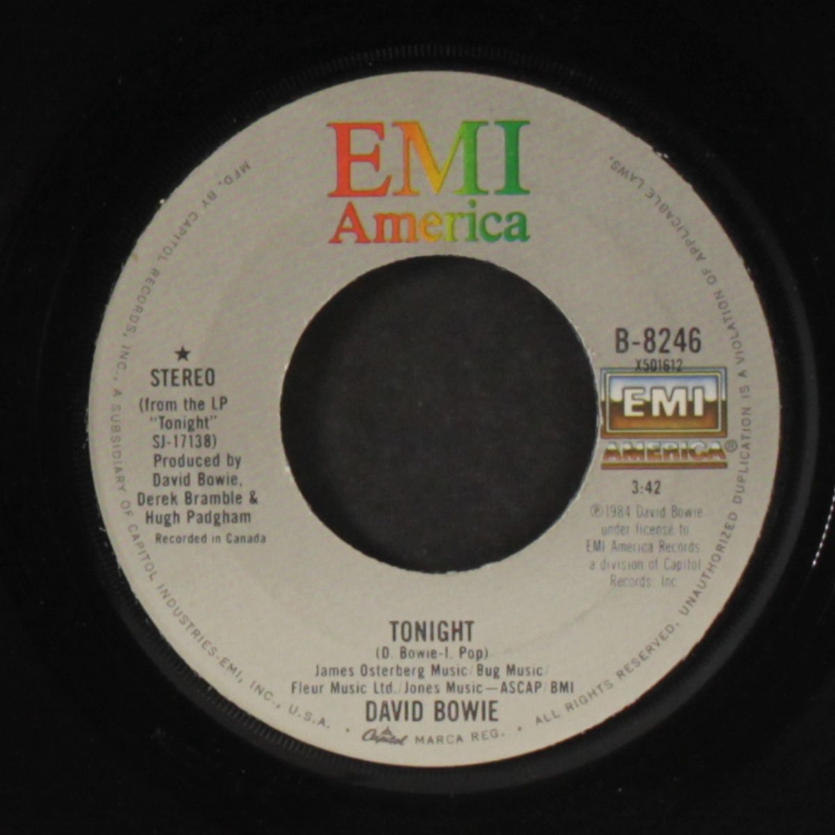 tonight / tumble and twirl by DAVID BOWIE