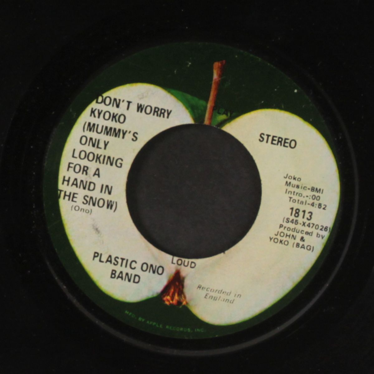 cold turkey / don't worry kyoko (mummy's only looking for a hand...) by JOHN LENNON & PLASTIC ONO BAND