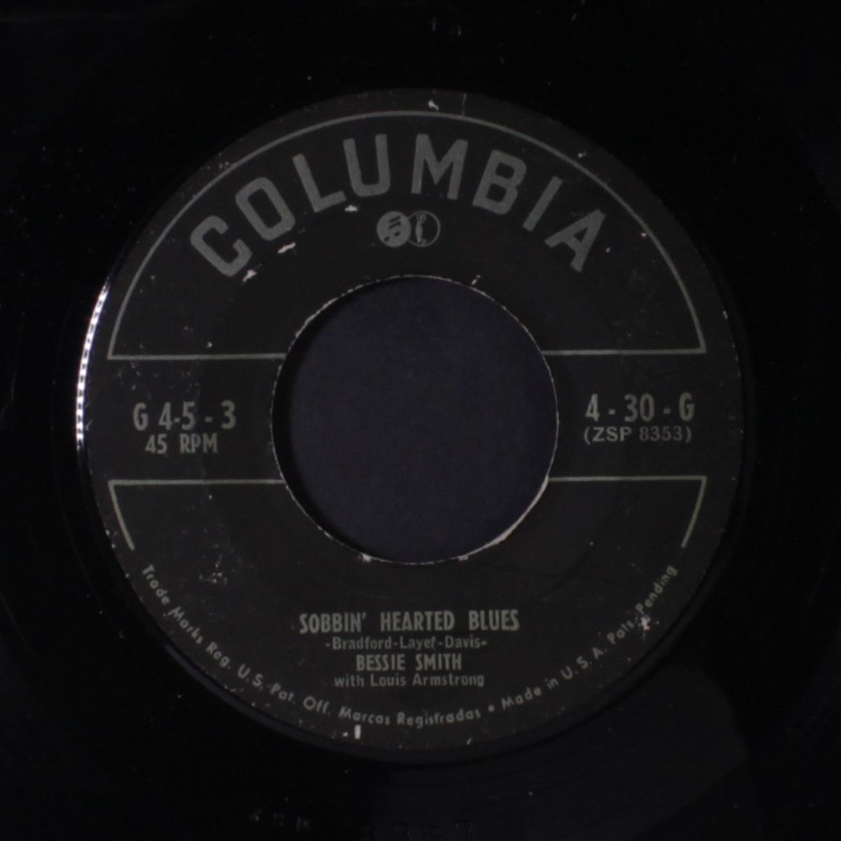 reckless blues / sobbin' hearted blues by BESSIE SMITH