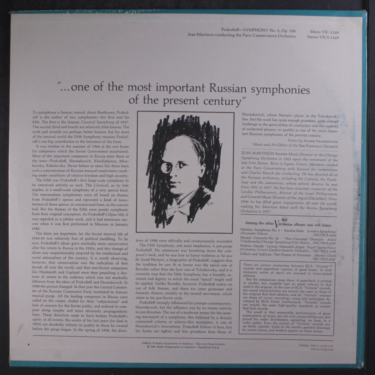 prokofiev: symphony no. 5 by JEAN MARTINON