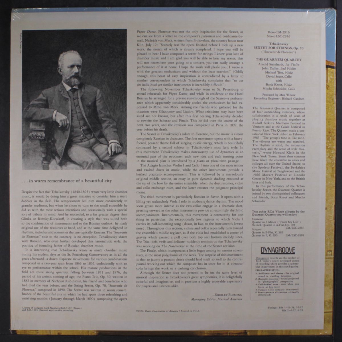 tchaikovsky: sextet by GUARNERI QUARTET