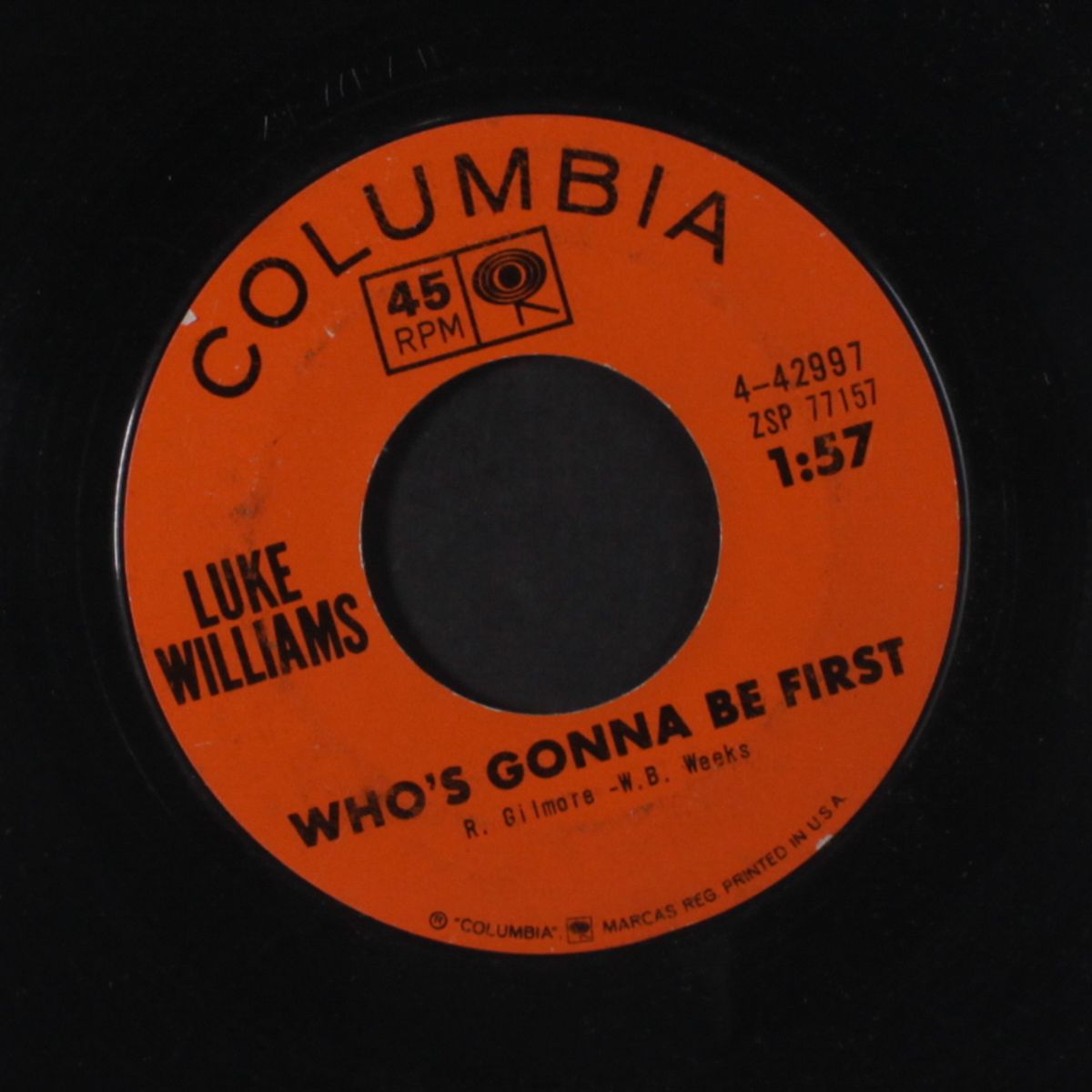 who's gonna be first / your baby's bag by LUKE WILLIAMS