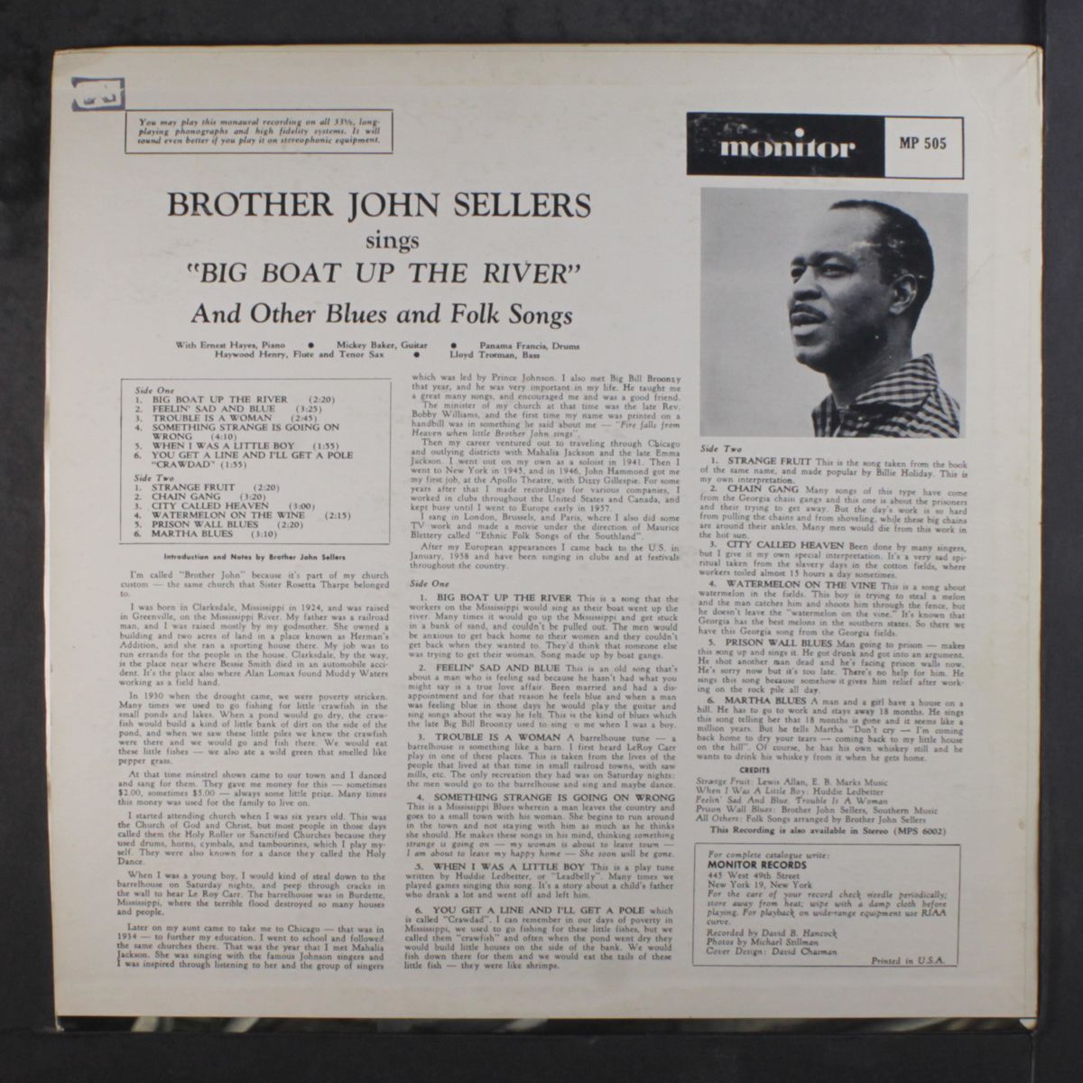 big boat up the river by BROTHER JOHN SELLERS
