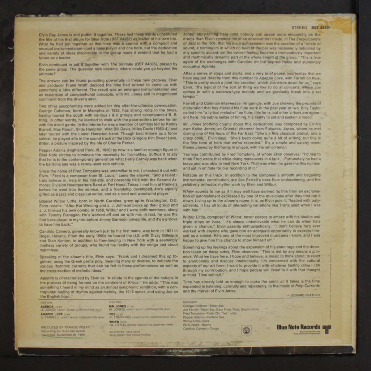 poly-currents by ELVIN JONES