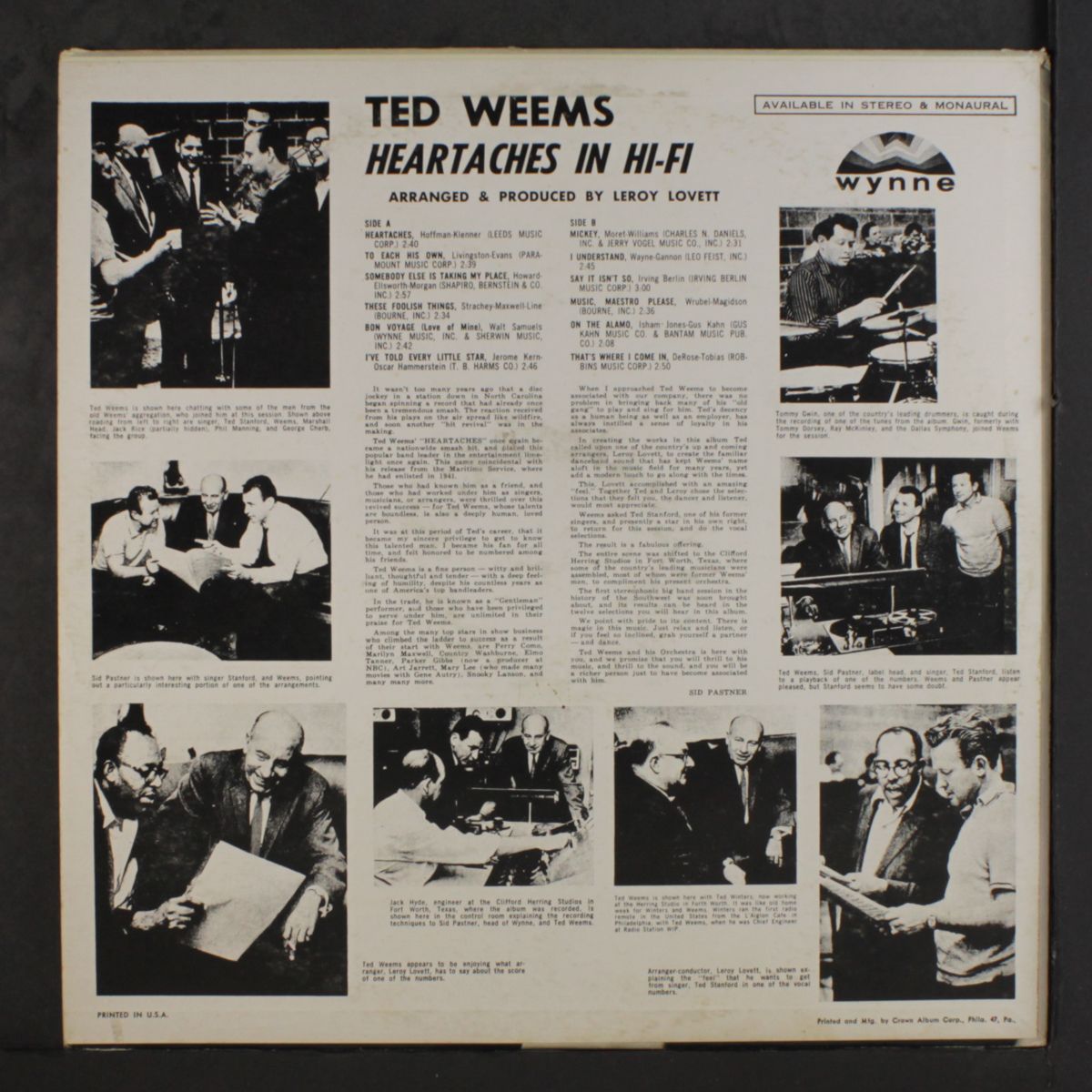 heartaches by TED WEEMS
