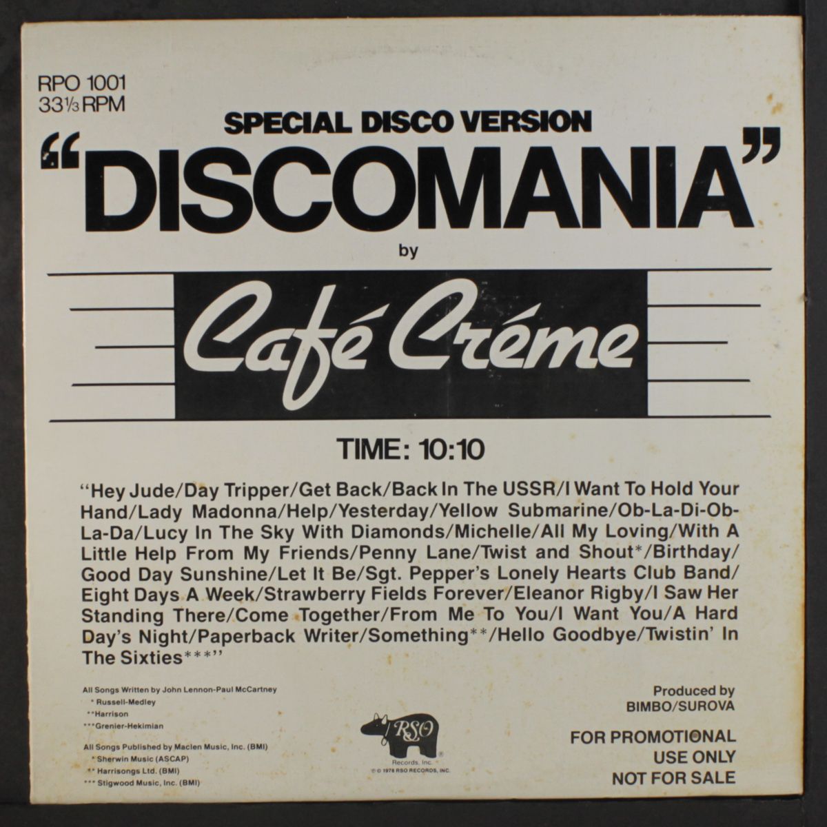 discomania / i can hear music by CAFE CREME / CALIFORNIA