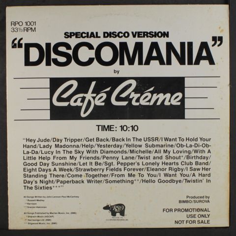 CAFE CREME / CALIFORNIA